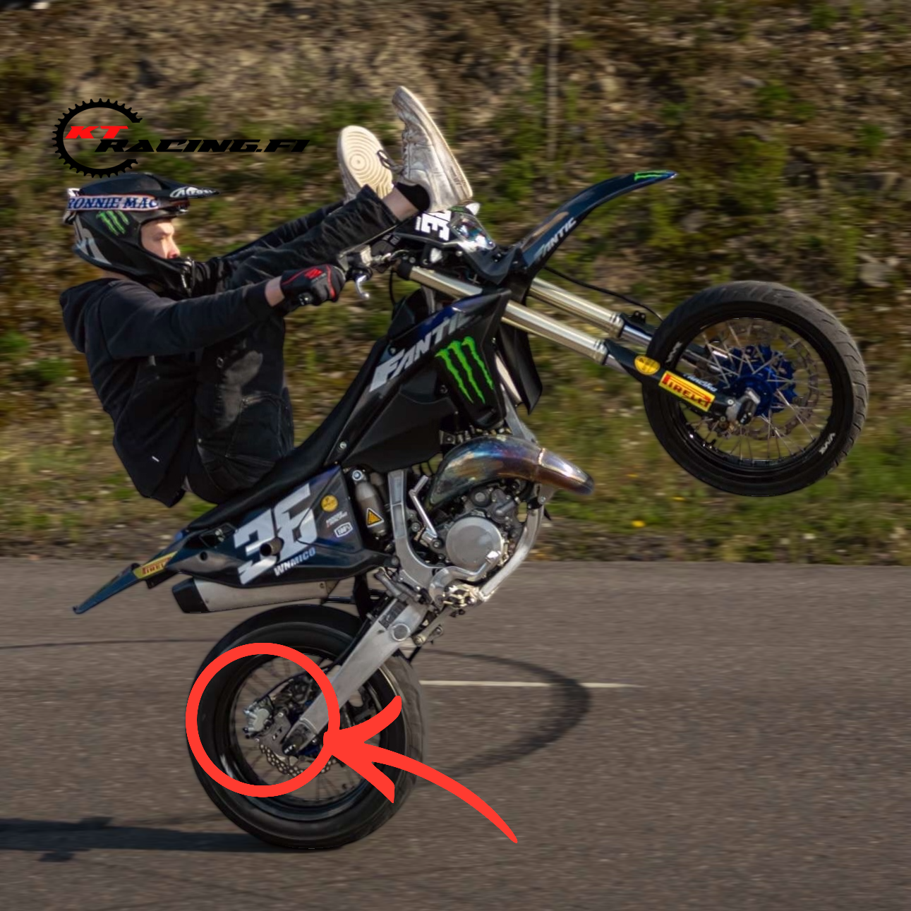 Käsitakajarru / Käppärisetti KTM, Husqvarna, Yamaha, Fantic, Beta, Sherco - immagine 4