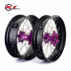 KTM / Husqvarna Supermoto rims 17x3.50 and 17x5.00 Black-Purple